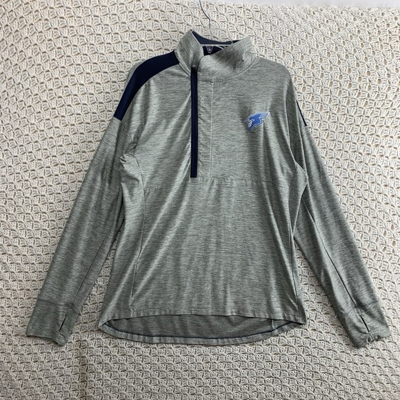 Under Armour Running Shirt 1/4 Zip Jacket Loose Women's Large Gray - Picture 1 of 11